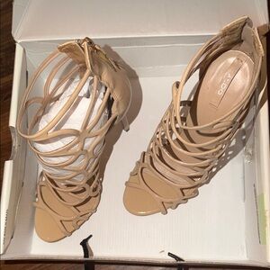 ALDO Tan Strappy Heels for Women